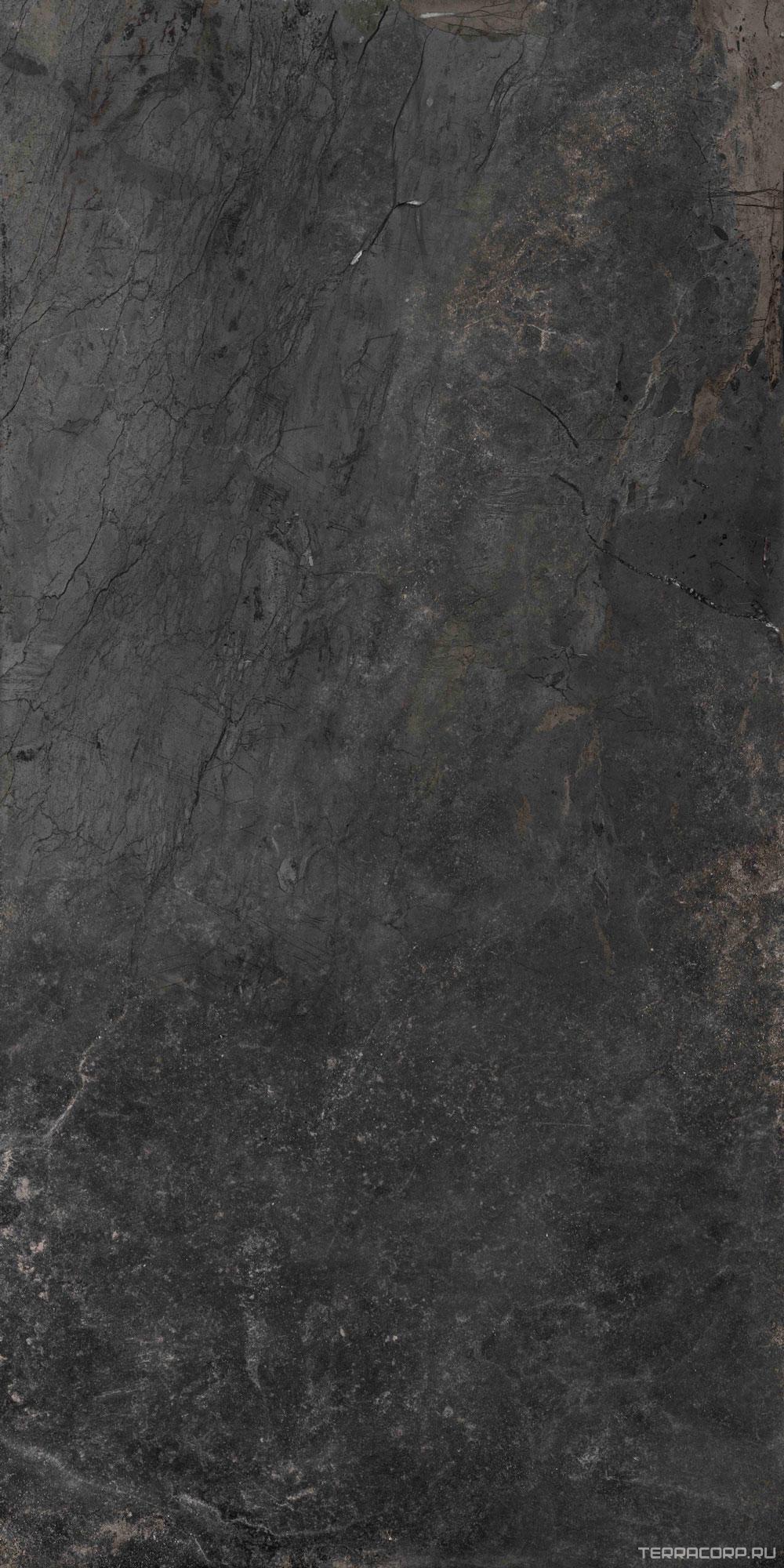 Керамический гранит (керамогранит) ceramica rubiera IROC black zz 60x120 черный, фото 6