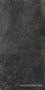 Керамический гранит (керамогранит) ceramica rubiera  IROC black zz 60x120 черный 