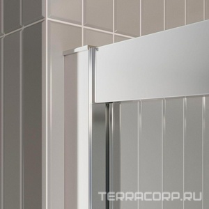 Дверь для душа, в нишу 1600хh1950мм, раздвижная, 2 двери, 2 неподв.секции, правая/левая, (стекло прозрачное 6мм, фурн.цв.хром),  ZZ BelBagno Luce LUCE-BF-2-160-C-Cr