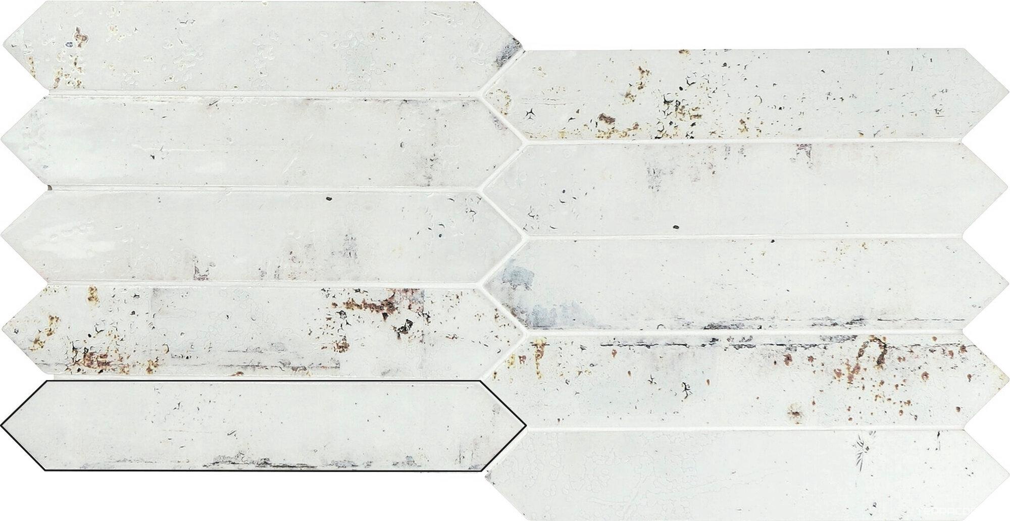 Керамическая плитка APE Ceramica Grunge Picket Iron ZZ4,3x24,3 Белый, фото 4