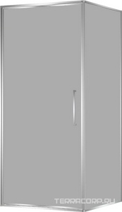 Керамогранит Vincea Slim 8mm Душевой уголок 900х900хh1950мм, квадрат, правый/левый, (стекло прозрачное 8мм Easy Clean, фурн.цв.хром),  ZZ Хром 