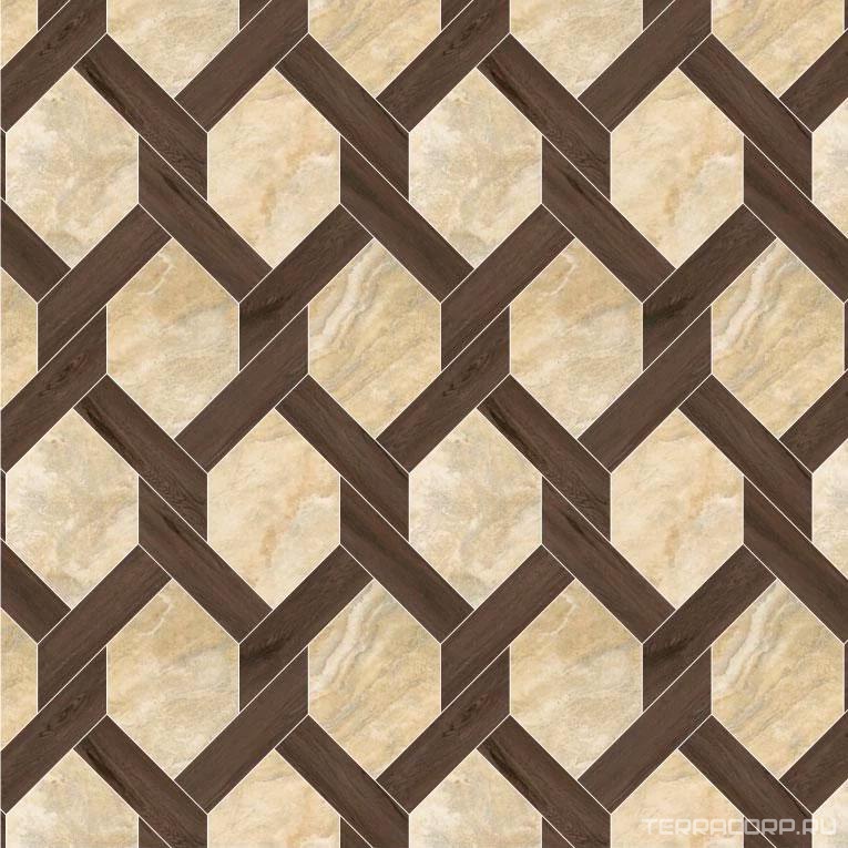 Мозаика Kerama Marazzi Сальветти Модульное панно Carlotto (n000473, n015701) ХХ 51.9х59.2 Комбинированный, фото 4