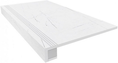 Комплект (Ступень VS01 (33x120) непол. (прямоугол. бортик)+ Подступенок (14,5x120)) XX