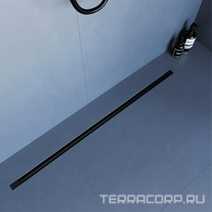 Трап для душа  600мм, обрезной, готов к-т, сифон d50мм, затвор сухой/гидро, (цв.черный), RGW SDR-50B ZZ RGW Универсал 76215060-04