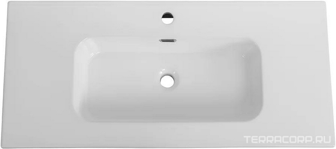 Раковина 1010x460x170мм, c отв.д/смесит., с переливом, (керамика, цв.белый), Cezares ZZ Cezares Универсал CZR-8095-100