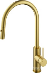 Смеситель для кухни, (цв.брашированное золото), City ZZ