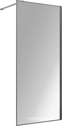 Душевая перегородка 800хh2000мм, правая/левая, (стекло прозрачное 8мм Easy Clean, укорачиваемый кронштейн 1200мм, фурнит.цв.вороненая сталь)Walk-In ZZ