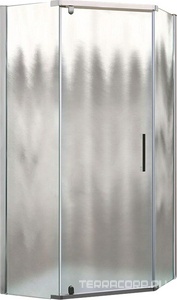 Душевой уголок 900х900хh1950мм, 5-ти угольный, распашая дверь правая/левая, с 2 непод. сегмент,(стекло шиншила.6мм, фурнит.цв.хром),  ZZ Vincea Stresa VSP-1S900CH