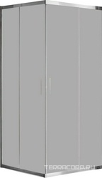 Душевой уголок 1100х900хh1900мм, прямоуг., правый/левый, (стекло прозрачное 6мм, фурн.цв.вороненая сталь), Garda ZZ