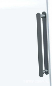 Дверь для душа, в нишу 1200хh1900мм, раздвижн, 1 дверь, 1 неподв.секция, правая/левая,(стекло прозр.8мм Easy Clean,фурн.цв.воронен.сталь), ZZ Vincea Como Soft VDS-1CS120CLGM