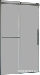 Дверь для душа, в нишу 1200хh1900мм, раздвижн, 1 дверь, 1 неподв.секция, правая/левая,(стекло прозр.8мм Easy Clean,фурн.цв.воронен.сталь), ZZ Vincea Como Soft VDS-1CS120CLGM