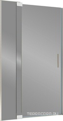 Дверь для душа в нишу, 1000/1100хh2000мм, распашная с неподв.сегментом, правая/левая, (стекло 8мм, прозрачная, фурн.цв.хром), Extra ZZ