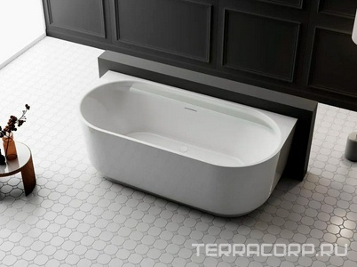 Ванна 1700х800хh580мм, пристенная, интегрир.слив перелив, д/к в цвет ванны в компл.,(акрил цв.белый), Vincea ZZ Vincea Ванны VBT-621