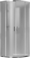 Душевой уголок 800х800xh1900мм, 1/4 круга, (стекло текстурное 6мм, фурн.цв.хром), Garda ZZ
