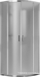 Душевой уголок 800х800xh1900мм, 1/4 круга, (стекло текстурное 6мм, фурн.цв.хром), Garda ZZ Vincea Душевые ограждение VSQ-5CT800MT