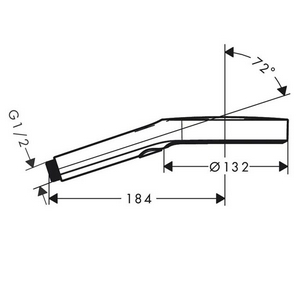 Душевая лейка (цв.хром),  130 3jet ZZ Hansgrohe Rainfinity 26864000