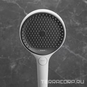 Душевая лейка (цв.матовый белый),  130 3jet ZZ Hansgrohe Rainfinity 26864700