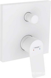 Смеситель для душа с переключателем, встраиваемый в стену, внешняя часть (БЕЗ внутр. части – Ibox арт. 01800180), (цв.матовый белый),  ZZ Hansgrohe Vivenis 75415700