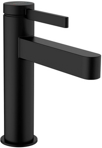 Смеситель для раковины, 110, с д/к, (цв.матовый черный),  ZZ Hansgrohe Finoris 76023670