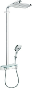 Смеситель д/д (термостат) со стационарн. верхним душем 360х190мм, ручной душ, шланг, кронштейн в компл.,(цв.хром), ZZ Hansgrohe Showerpipe 27288000