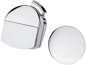 Ручка управления сливом / внешняя часть излива и пробка сливного отверстия для слива-перелива д/в, (цв.хром), Exafill plus ZZ Hansgrohe Exafill Plus 58128000