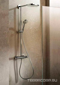 Шланг для душа, пластиковый с гладкой поверхностью под металл, с защитой от перекручивания, 2.00м, 1/2 x 1/2, (цв.хром), Isiflex Hansgrohe Hansgrohe Универсал 28274000