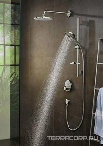 Ручной душ, три типа струи, (цв.хром), HG  Select S 120 3jet PowderRain Hansgrohe Raindance 26014000