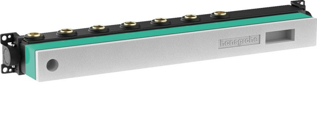 Скрытая часть встраиваемого термостатического смесителя для душа (ванны) на 5 потребителей, HG  ZZ Hansgrohe RainSelect 15313180