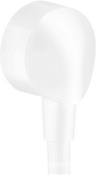 Шланговое подсоединение, без клапана обратного тока E, (цв.матовый белый),  de Luxe 1/2", Hansgrohe ZZ Hansgrohe Fixfit 27454700