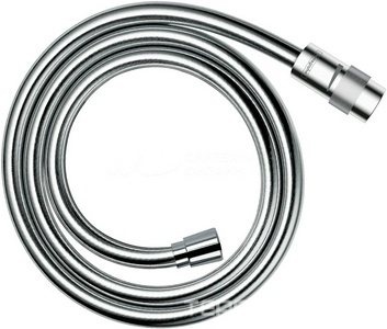 Шланг для душа, пластиковый с гладкой поверхностью под металл, с регулировкой напора, защитой от перекручивания, 1,6м, 1/2 x 1/2, (цв.хром),Isiflex ZZ Hansgrohe Комплектующие 28248000