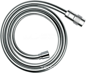 Шланг для душа, пластиковый с гладкой поверхностью под металл, с регулировкой напора, защитой от перекручивания, 1,25м, 1/2 x 1/2,(цв.хром),Isiflex ZZ Hansgrohe Комплектующие 28249000