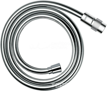 Шланг для душа, пластиковый с гладкой поверхностью под металл, с регулировкой напора, защитой от перекручивания, 1,25м, 1/2 x 1/2,(цв.хром),Isiflex ZZ Hansgrohe Комплектующие 28249000