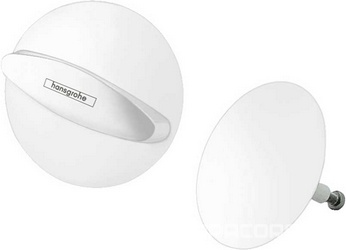 Ручка управления сливом и пробка сливного отверстия для слива-перелива д/в, (цв.матовый белый), Flexaplus ZZ Hansgrohe Exafill S 58185700