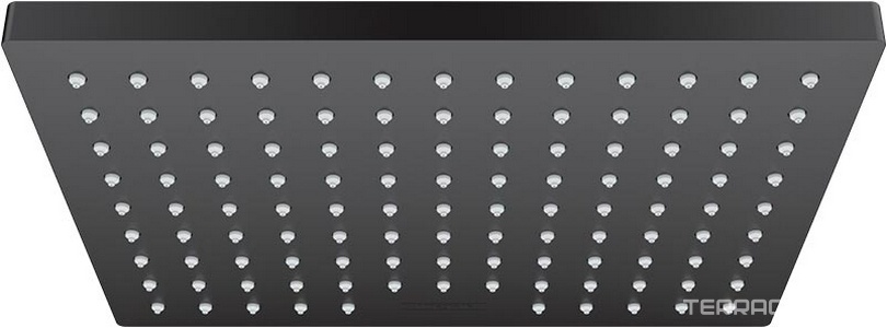 Верхний душ, лейка прямоуг. 230х170мм, 1 тип струи, (цв. матовый черный),  230 1jet ZZ Hansgrohe Vernis Shape 26281670