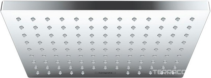 Верхний душ, лейка прямоуг. 230х170мм, 1 тип струи, (цв. хром),  230 1jet ZZ Hansgrohe Vernis Shape 26281000