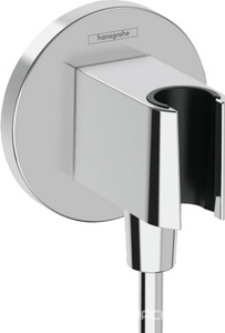 Держатель для лейки ручного душа, совмещенный со шланговым подсоединением 1/2, (цв.хром), FixFit S ZZ Hansgrohe Универсал 26888000