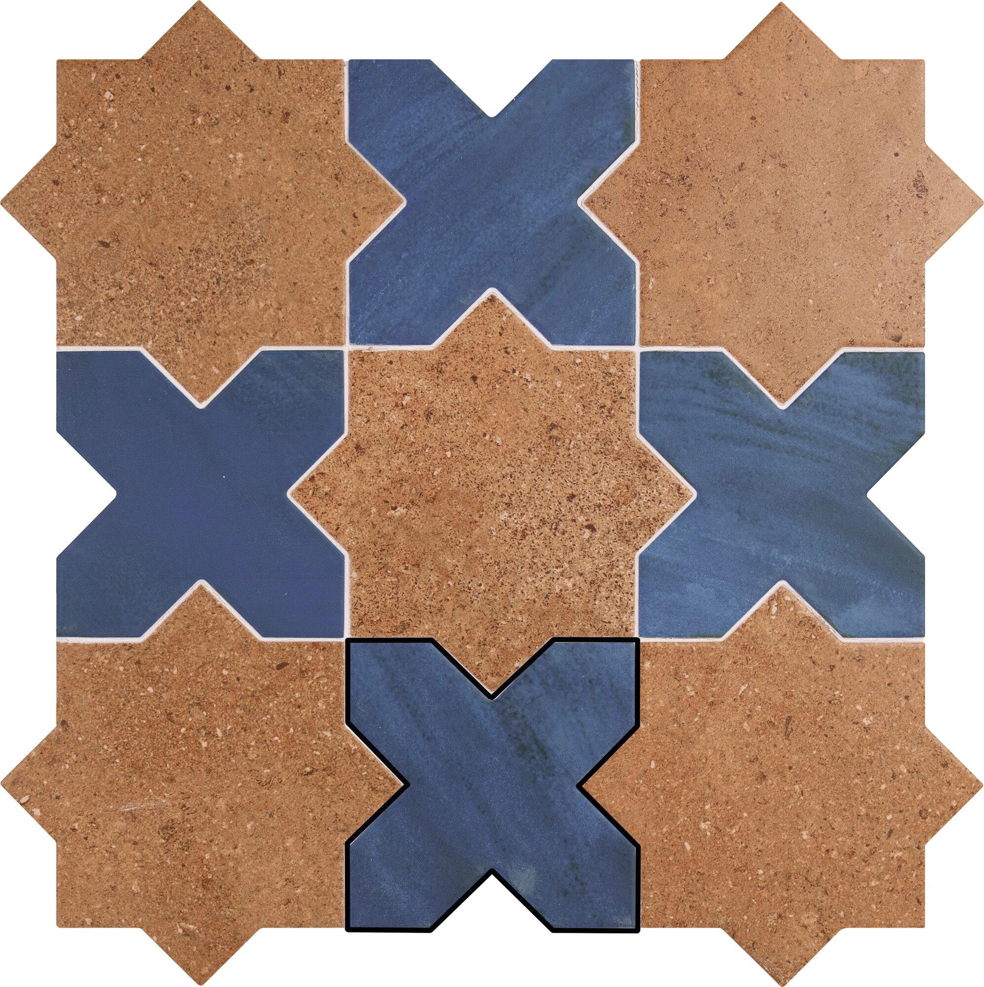 Керамогранит APE Ceramica Antico Casale Quattro Blue 12x12 Синий, фото 4
