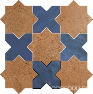 Керамогранит APE Ceramica Antico Casale Quattro Blue 12x12 Синий 