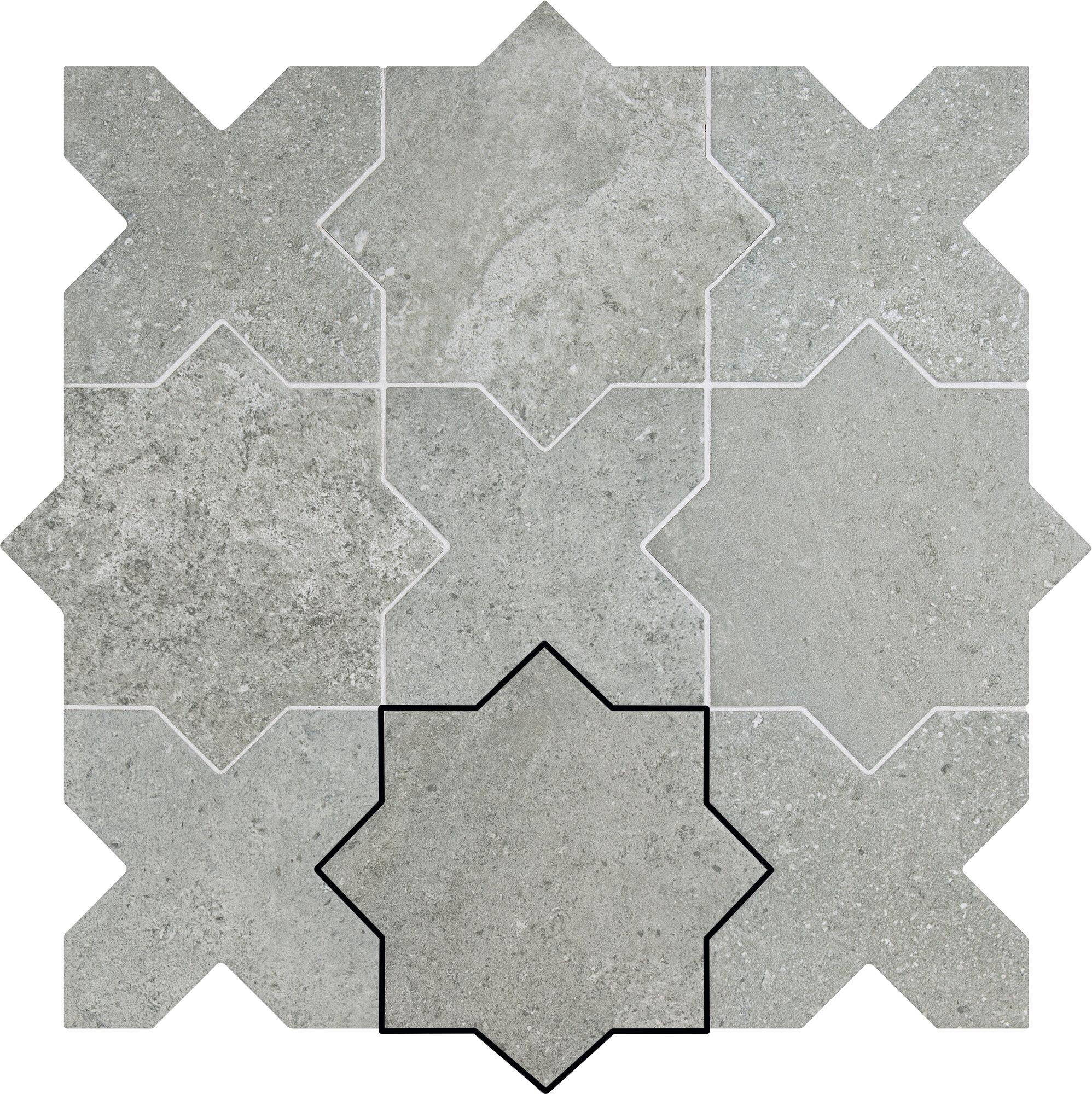 Керамогранит APE Ceramica Antico Casale Otto Cenere 16.8x16.8 Серый, фото 7