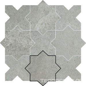 Керамогранит APE Ceramica Antico Casale Otto Cenere 16.8x16.8 Серый 