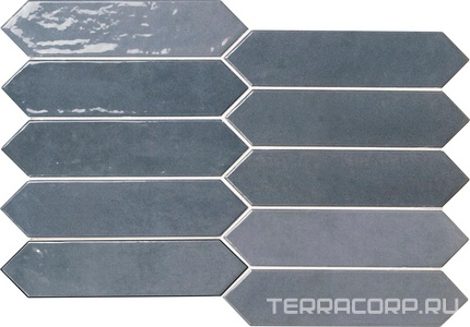 Керамическая плитка APE Ceramica Contemporary Picket Modern Bluestone 6x26 Синий 