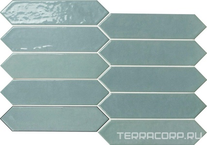 Керамическая плитка APE Ceramica Contemporary Picket Modern Aqua Sea 6x26 Голубой 