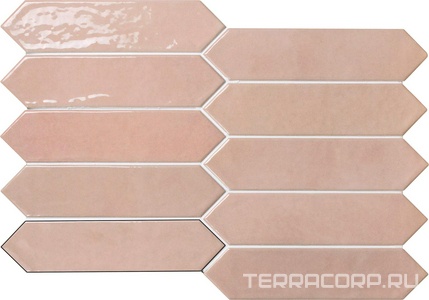 Керамическая плитка APE Ceramica Contemporary Picket Modern Rose Quartz  6x26 Розовый 