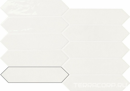 Керамическая плитка APE Ceramica Contemporary Picket Modern White 6x26 Белый 