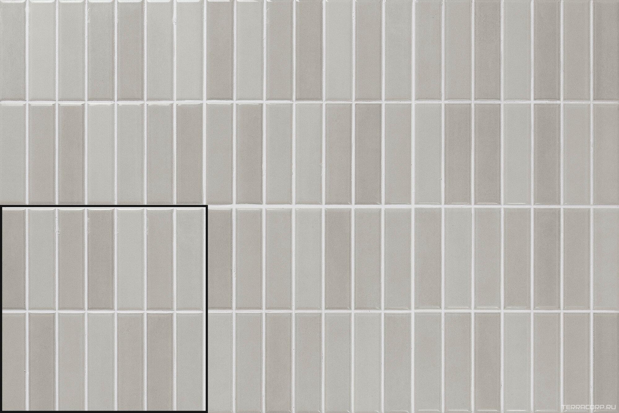 Керамическая плитка APE Ceramica Mud Incision Grey 20x20 Серый, фото 4