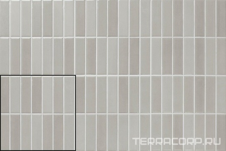 Керамическая плитка APE Ceramica Mud Incision  Grey 20x20 Серый 