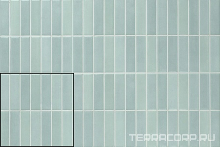 Керамическая плитка APE Ceramica Mud Incision  Light Green 20x20 Зеленый 