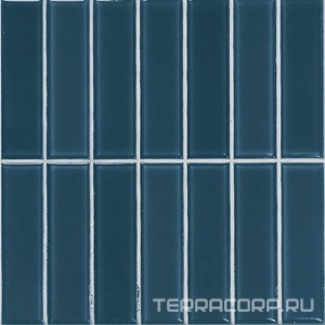 Керамическая плитка APE Ceramica Mud Incision  Blue 20x20 Синий 