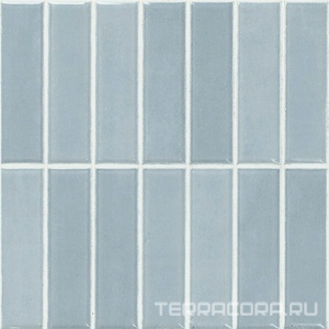 Керамическая плитка APE Ceramica Mud Incision  Acqua 20x20 Голубой 