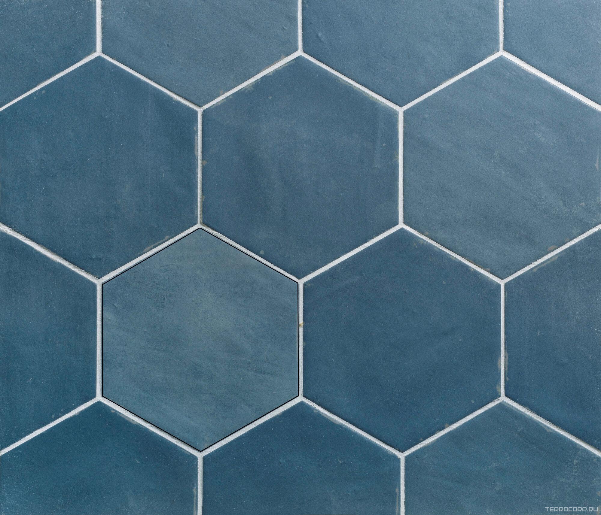 Керамогранит APE Ceramica Souk Nomade Blue 13.9x16 Синий, фото 4